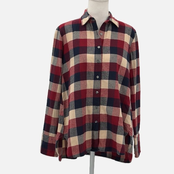 Hatch The Boyfriend Shirt Plaid Flannel - NWOT - Size P (Petite) - Picture 1 of 6